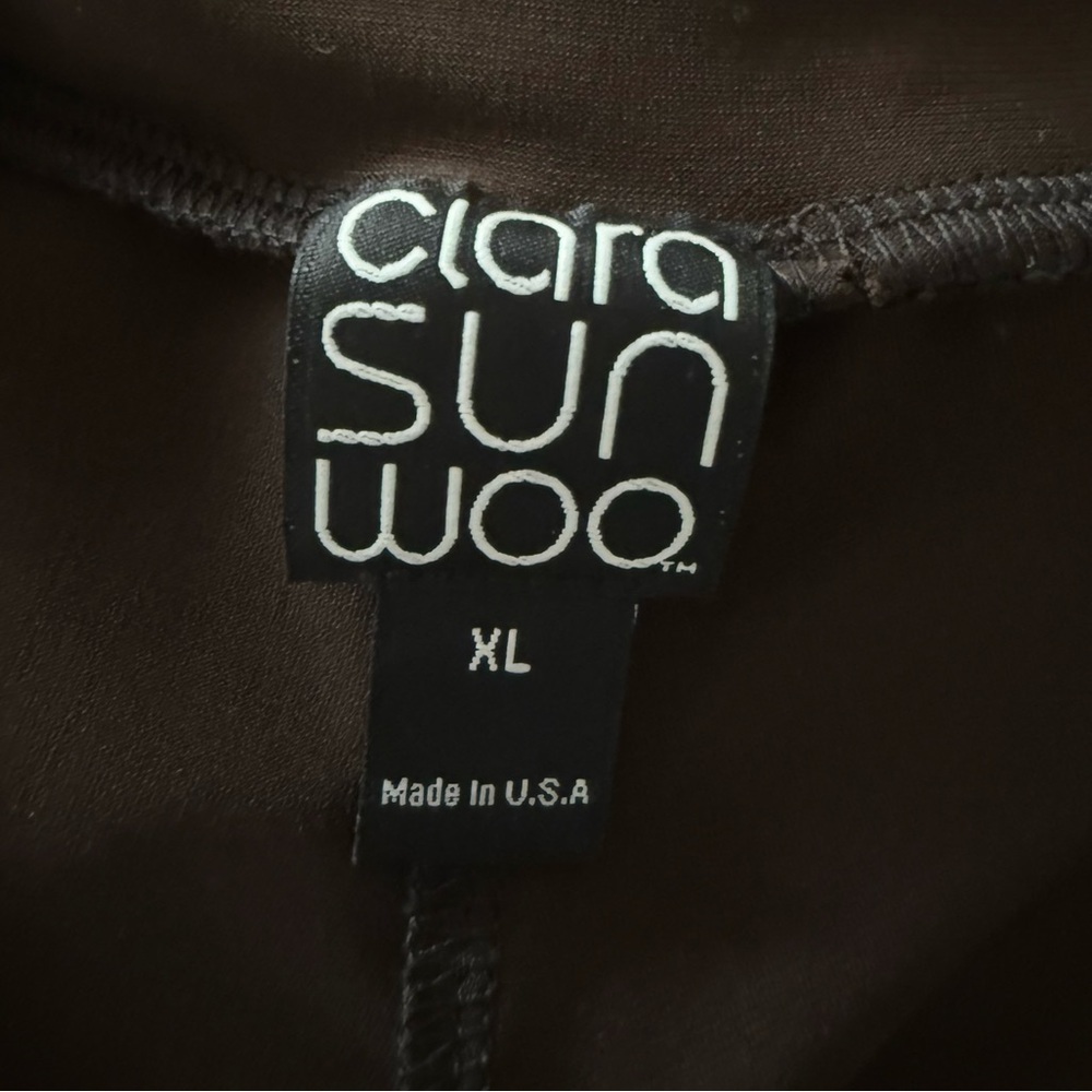 CLARA SUNWOO 2 Piece Pant & Cardigan Set Brown Size XL - Picture 8 of 13